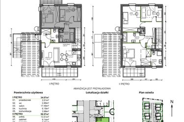 Rzut - Mieszkanie na sprzedaż 4 pokoje o powierzchni 92,85 m² - numer B18.L2 w Rokokowa Vita
