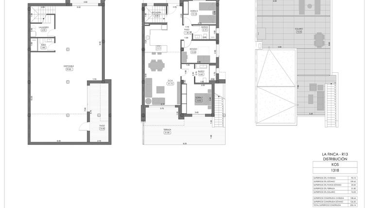 Rzut - Dom na sprzedaż 3 pokoje o powierzchni 108,64 m² - numer 1318 w Domy w zamku Montemar - 44815514