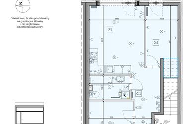 Rzut - Mieszkanie na sprzedaż 3 pokoje o powierzchni 49,6 m² - numer 59 w Boska Ksawerowska IV