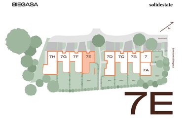 Rzut - Dom na sprzedaż 5 pokoi o powierzchni 173,71 m² - numer 7E w BIEGASA