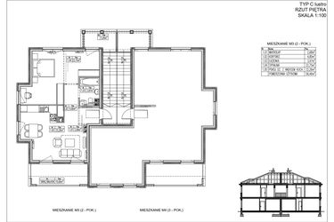 Rzut - Mieszkanie na sprzedaż 2 pokoje o powierzchni 56,46 m² - numer 35.2. w Ogrody Tesoro VI