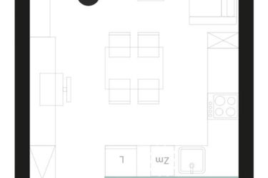 Rzut - Mieszkanie na sprzedaż 1 pokój o powierzchni 32,26 m² - numer M20 w Atrium House