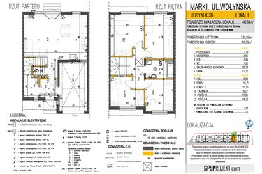Rzut - Dom na sprzedaż 5 pokoi o powierzchni 130,89 m² - numer 36/1 w Osiedle Skrzetuskiego II