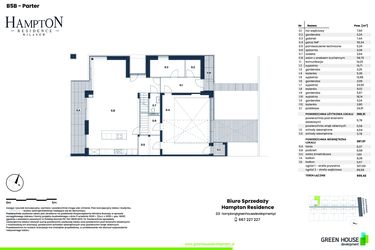Rzut - Dom na sprzedaż 5 pokoi o powierzchni 268,31 m² - numer HB5B w Hampton Residence Wilanów