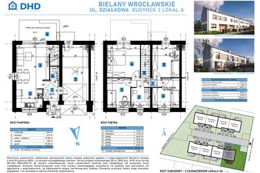 Rzut - Dom na sprzedaż 5 pokoi o powierzchni 101,82 m² - numer 3A w Domy w Bielanach Wrocławskich