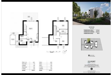 Rzut - Dom na sprzedaż 4 pokoje o powierzchni 97,79 m² - numer I.A1.G.45 w Port Drzewny
