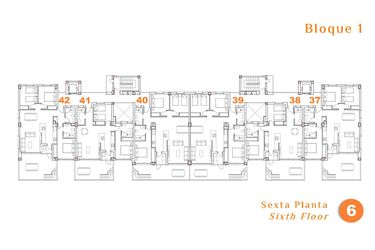 Rzut - Mieszkanie na sprzedaż 3 pokoje o powierzchni 96,85 m² - numer 37 w Mieszkania w San Miguel de Salinas - 24548026