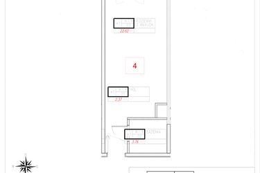 Rzut - Mieszkanie na sprzedaż 1 pokój o powierzchni 28,75 m² - numer A1-4 w Rezydencja Ogród Saski etap I i II