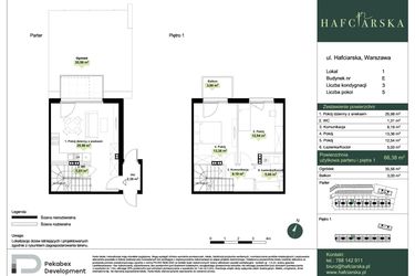 Rzut - Dom na sprzedaż 5 pokoi o powierzchni 100,35 m² - numer E1 w Hafciarska