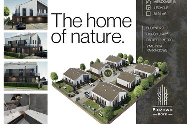 Rzut - Dom na sprzedaż 4 pokoje o powierzchni 85,94 m² - numer 9.1B w Plażowa Park Głowno