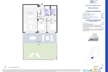 Rzut - Mieszkanie na sprzedaż 2 pokoje o powierzchni 102 m² - numer 120A w Aire