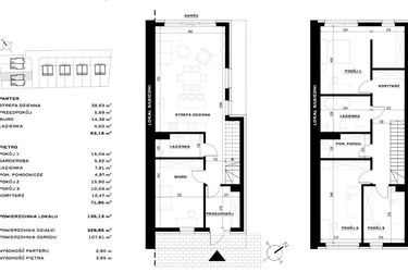 Rzut - Dom na sprzedaż 4 pokoje o powierzchni 135,13 m² - numer 55L w Widawa