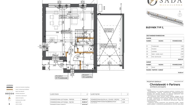Rzut - Dom na sprzedaż 4 pokoje o powierzchni 113,29 m² - numer II/71 w Osada Magdalenka