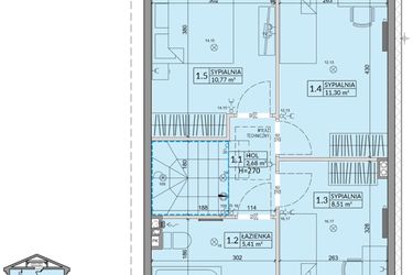 Rzut - Dom na sprzedaż 4 pokoje o powierzchni 84,31 m² - numer 30B w Zielono Mi 2