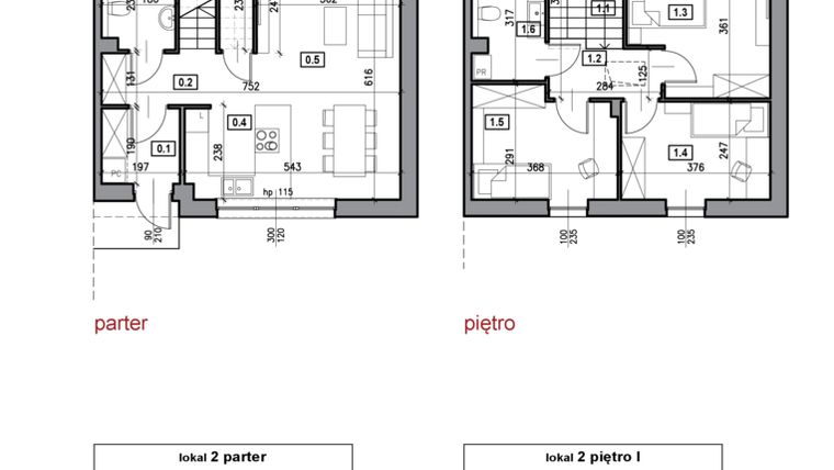 Rzut - Dom na sprzedaż 4 pokoje o powierzchni 84,2 m² - numer 6.2 w Trzcińska 95