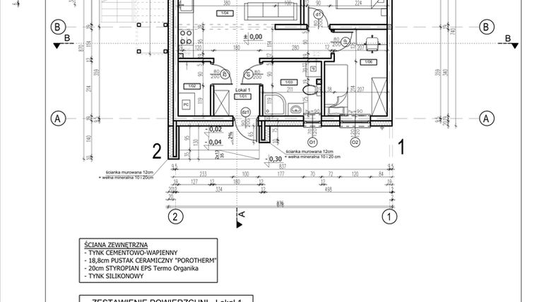 Rzut - Mieszkanie na sprzedaż 3 pokoje o powierzchni 50,46 m² - numer 13B w Słoneczny Nowy Otok - Malownicza VI