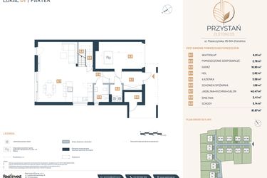 Rzut - Dom na sprzedaż 5 pokoi o powierzchni 157,29 m² - numer D1 w Przystań Złotokłos