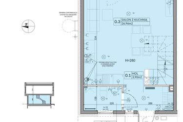 Rzut - Dom na sprzedaż 4 pokoje o powierzchni 74,16 m² - numer 4 w Boska Ksawerowska 2