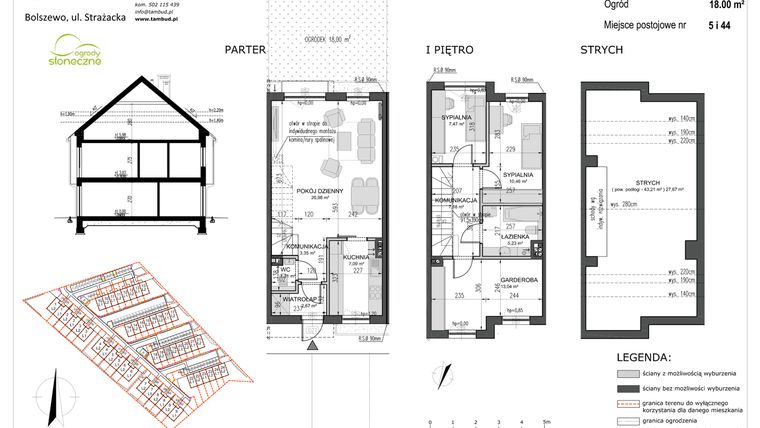 Rzut - Mieszkanie na sprzedaż 4 pokoje o powierzchni 84,78 m² - numer B19/L1 w Słoneczne Ogrody
