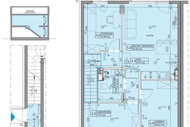 Rzut - Mieszkanie na sprzedaż 4 pokoje o powierzchni 64,03 m² - numer 37B w Domy na Witosa etap 1B