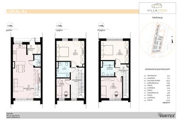 Rzut - Dom na sprzedaż 5 pokoi o powierzchni 108,78 m² - numer A2 w Villa Stoki (domy)