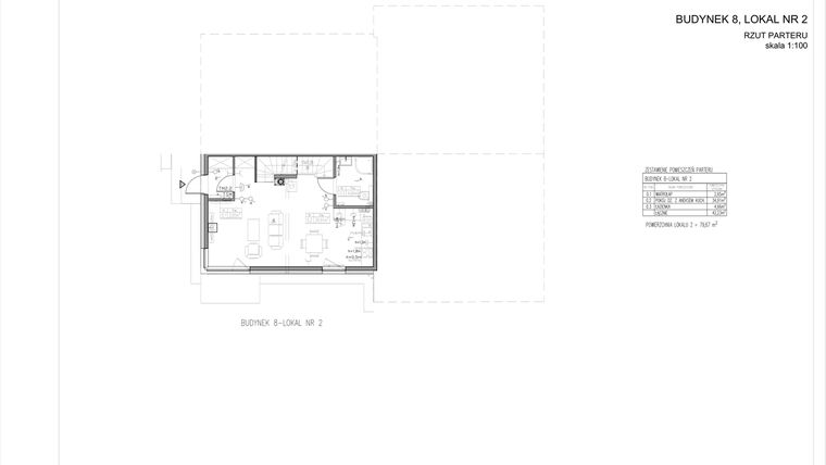 Rzut - Dom na sprzedaż 4 pokoje o powierzchni 80 m² - numer 4plex 8.2 w Tesoro Golf Park