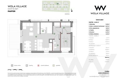 Rzut - Dom na sprzedaż 4 pokoje o powierzchni 117,78 m² - numer B.3B/1 w Wola Village