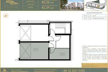 Rzut - Mieszkanie na sprzedaż 5 pokoi o powierzchni 80,28 m² - numer M9 w Apartamenty Gałczyńskiego