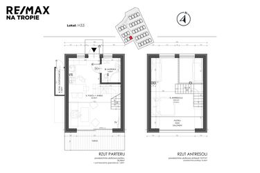 Rzut - Dom na sprzedaż 3 pokoje o powierzchni 49,8 m² - numer H33 w Sea House Wicie