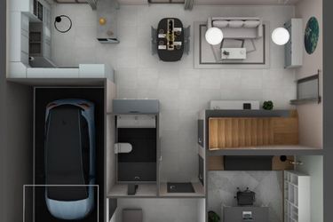 Rzut - Dom na sprzedaż 6 pokoi o powierzchni 150,08 m² - numer 2 w Osiedle Miniaturowa