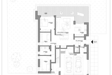 Rzut - Mieszkanie na sprzedaż 4 pokoje o powierzchni 110 m² - numer 1A w Nove Bema