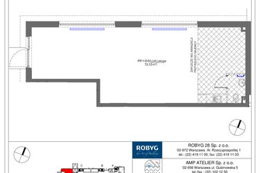 Rzut - Lokal użytkowy na sprzedaż 1 pokój o powierzchni 72,12 m² - numer PP1 w Praga Piano - Lokale usługowe