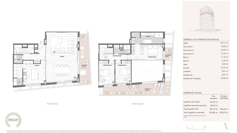 Rzut - Mieszkanie na sprzedaż 3 pokoje o powierzchni 111,74 m² - numer 42910 w Octavia