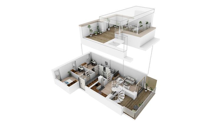 Rzut - Mieszkanie na sprzedaż 4 pokoje o powierzchni 69,22 m² - numer N4.13 w Osiedle Narcyzowe