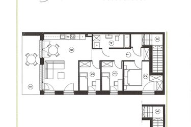 Rzut - Mieszkanie na sprzedaż 4 pokoje o powierzchni 79,42 m² - numer 31_2 w Apartamenty Sielanka