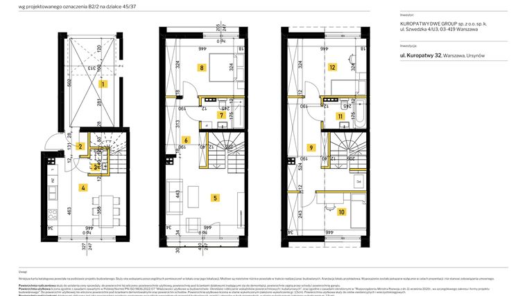 Rzut - Dom na sprzedaż 4 pokoje o powierzchni 130,85 m² - numer 4 w Kuropatwy 32
