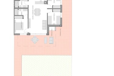 Rzut - Mieszkanie na sprzedaż 3 pokoje o powierzchni 101 m² - numer 6-0-3 w Apartamenty w Guardamar del Segura - 28271051