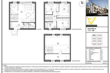 Rzut - Mieszkanie na sprzedaż 5 pokoi o powierzchni 112,36 m² - numer N1 w Juranda Village etap II
