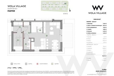 Rzut - Dom na sprzedaż 4 pokoje o powierzchni 116 m² - numer B.1A/1 w Wola Village