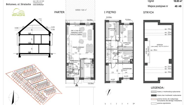 Rzut - Mieszkanie na sprzedaż 4 pokoje o powierzchni 84,78 m² - numer B21/L1 w Słoneczne Ogrody