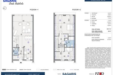 Rzut - Dom na sprzedaż 3 pokoje o powierzchni 105,77 m² - numer 49 w Osada Nadolicka