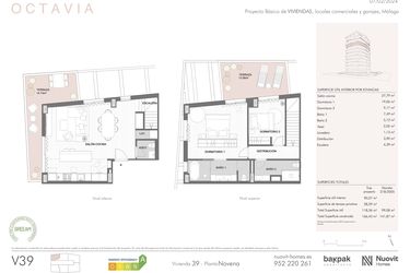 Rzut - Mieszkanie na sprzedaż 2 pokoje o powierzchni 90,64 m² - numer 39910 w Octavia