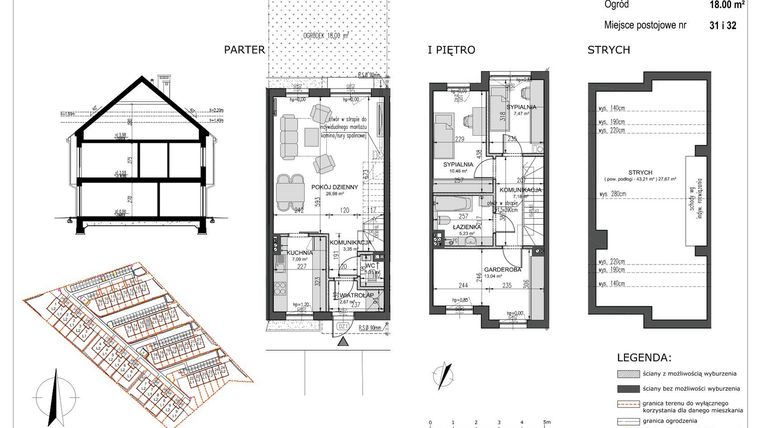 Rzut - Mieszkanie na sprzedaż 4 pokoje o powierzchni 84,79 m² - numer B15/L2 w Słoneczne Ogrody