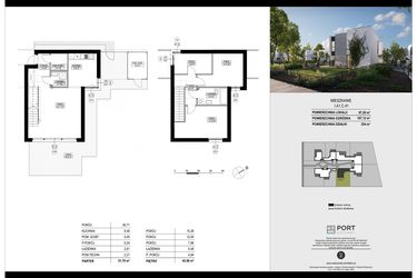 Rzut - Dom na sprzedaż 4 pokoje o powierzchni 97,28 m² - numer I.A1.C.41 w Port Drzewny