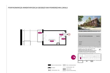 Rzut - Mieszkanie na sprzedaż 1 pokój o powierzchni 30,96 m² - numer 12A w Fuzja Mieszkania Loftowe