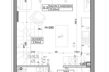 Rzut - Dom na sprzedaż 3 pokoje o powierzchni 72,9 m² - numer 4B w Nova Magdalenka 6