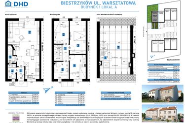 Rzut - Dom na sprzedaż 4 pokoje o powierzchni 145,26 m² - numer 1A w Domy w Biestrzykowie