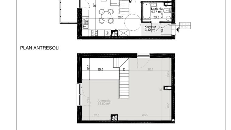 Rzut - Mieszkanie na sprzedaż 3 pokoje o powierzchni 77,19 m² - numer K1/16 w Ogrody Turawska
