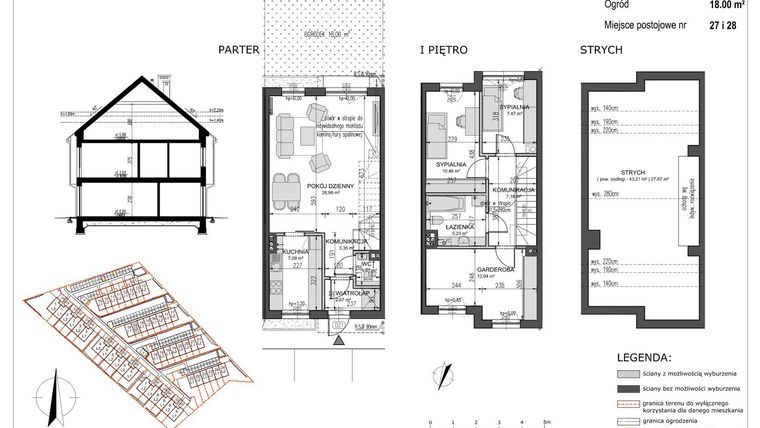 Rzut - Mieszkanie na sprzedaż 4 pokoje o powierzchni 84,79 m² - numer B14/L2 w Słoneczne Ogrody