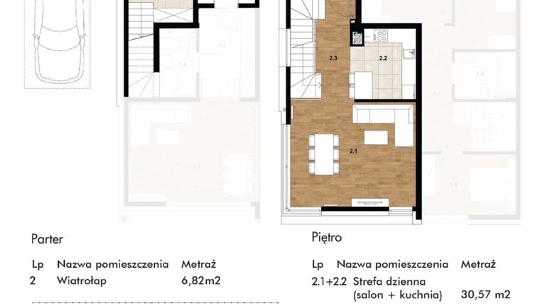 Rzut - Mieszkanie na sprzedaż 4 pokoje o powierzchni 111,3 m² - numer B2 w Apartamenty Widokowa